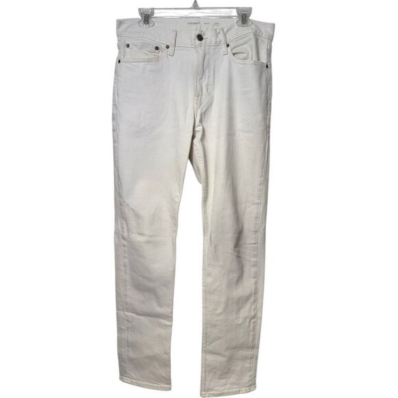 Old Navy Jeans 32 X 32 Men’s 5-Pocket White Slim Built In Flex Sz. - Picture 1 of 7
